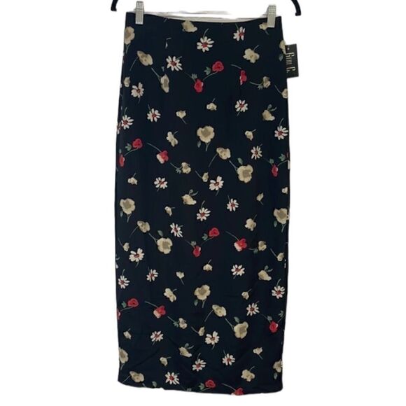 Vintage floral maxi skirt size 7 - Picture 1 of 8
